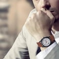 thumbnail image 3 of Hearth & Gear Men's Fashion Watch With Precise Timing Men's Leisure Business Hand Precision Watch Smart Watch with Drawstring Sports Watch Rainbow Wrist Watch without Games Sports Watch Big Sports, 3 of 4
