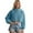 Blue, variant on Workout Clothes for Women Women's Solid Sweatshirt Women's Zip Up Sweatshirt Half High Neck Long Sleeve Cropped Pullover Soft Warm Casual Winter Fall Spring Tops Outerwear