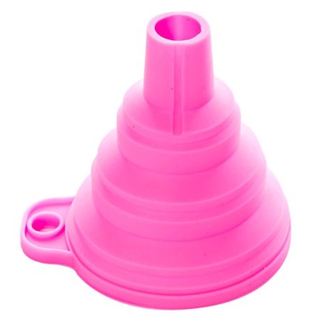 Funnel 1PCS High Mini Quality Food Grade Silicone Gel Folding Funnel Folding Telescopic Long Neck Funnel Liquid Filling Kitchen Tools (Color : Purple)