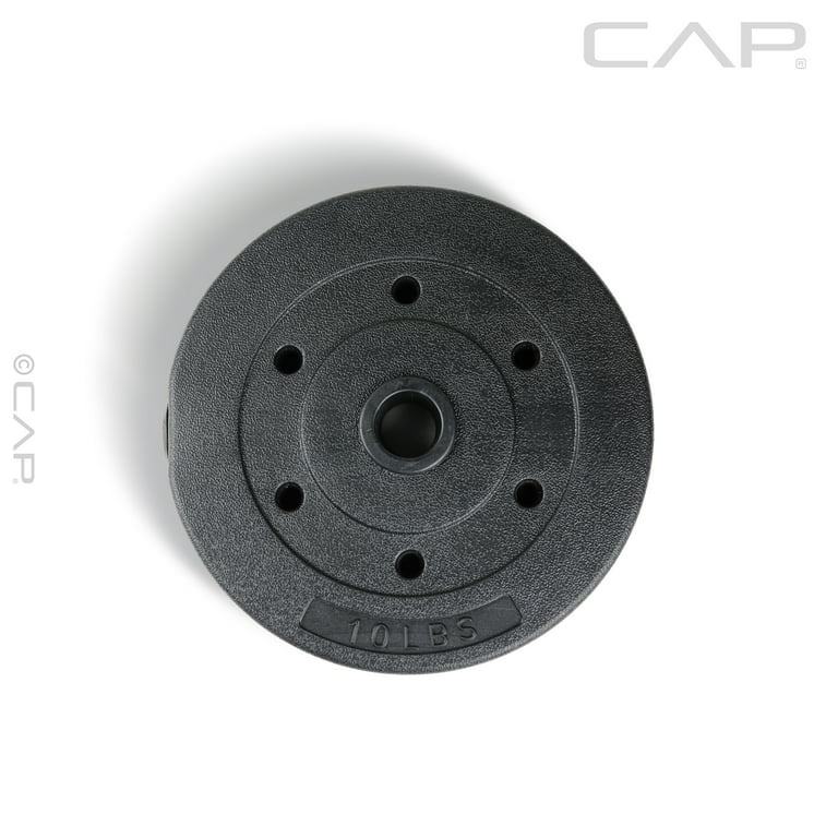 CAP Barbell Standard Vinyl Weight Plate Set 20 lb 10 lb x 2