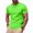 Green, variant on Men's Athletic Top Solid Color Round Neck Short Sleeve Pullover Quick Dry Breathable Lightweight Summer Marathon Running Gym Active Workout Tee