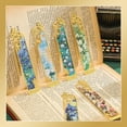 thumbnail image 2 of 6 Pcs Metal Clip Bookmarks for Reading, Golden Hollow Book Marks, Van Gogh Monet Oil Painting Theme Book Markers, Art Gifts for Book Lovers, Women, Men, Writers, Readers, 2 of 9