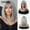 Gray wl1209-1, variant on European and American Cross-Border Natural Fashion Breathable Full Bangs White Short Straight Bob Wig Full Head Hairstyle Wigs