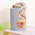 thumbnail image 3 of POINTERTECK Résine Créative Micro Paysage Pot Pot Succulent Pot de Fleurs, 3 of 5