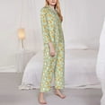 thumbnail image 3 of Sikiie Dog And Flower Women's Long-Sleeve Shirt and Full-Length Bottom Pajama Set (s-xxl)-X-Large, 3 of 7