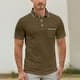 thumbnail image 2 of Camisa de manga corta entallada para hombre: con cuello, poliéster, primavera/verano, pantalones/pantalones cortos a juego, tallas S-XXL (busto 104-123 cm), 2 of 5