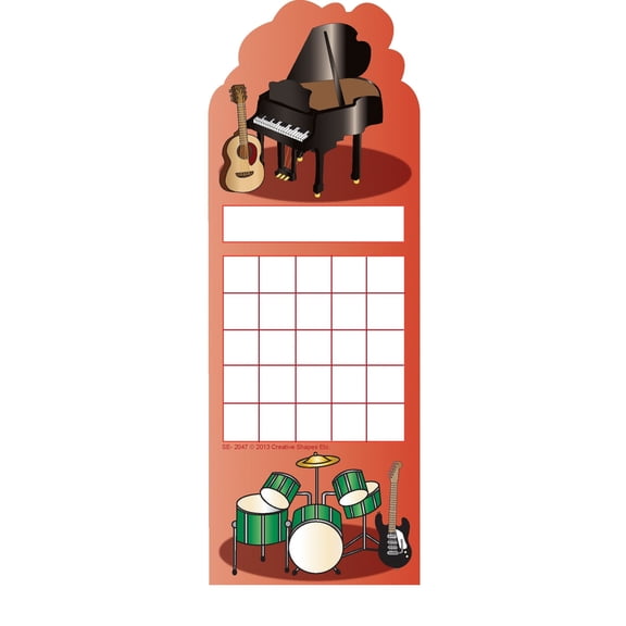 SHAPES ETC. Personal Incentive Chart - Musical Instruments