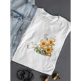 thumbnail image 3 of Spring Paisley Sunflowers T-Shirt Women -Image by Shutterstock, Female x-Large, 3 of 4