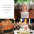 thumbnail image 4 of Baking Birthday Candle Golden Glitter Powder Number Party Pie Party Pie Decor Cake Decoration Kids Gift, Type 9, 4 of 6