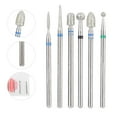 thumbnail image 4 of Nail Drill Bit,6pcs/pack Stainless Steel Nail Nail Polish Head Nail Grind Head Versatile Functionality, 4 of 7
