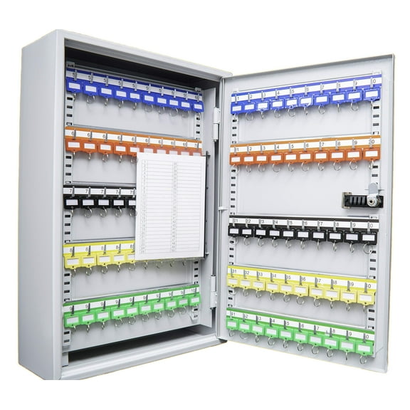 Barska CB13564 Combination Lock 200 Position Adjustable Key Cabinet Lock Box White, One Size