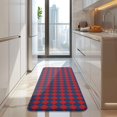 thumbnail image 4 of Red Blue Checkered Pattern Kitchen Rug Mat,Kitchen Runner Rugs Non Skid Washable,Decorative Kitchen Floor Mats for Kitchen,Sink,Laundry,17"x47.2", 4 of 7