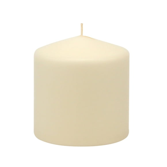 Pillar Candles Stonebriar, paquete de 3 unidades de altura, 7,62 x 7,62 cm, color marfil