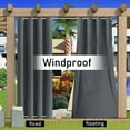 thumbnail image 3 of CJC Waterproof Thermal Insulated Outdoor Curtains, 52"x 94", 3 of 18