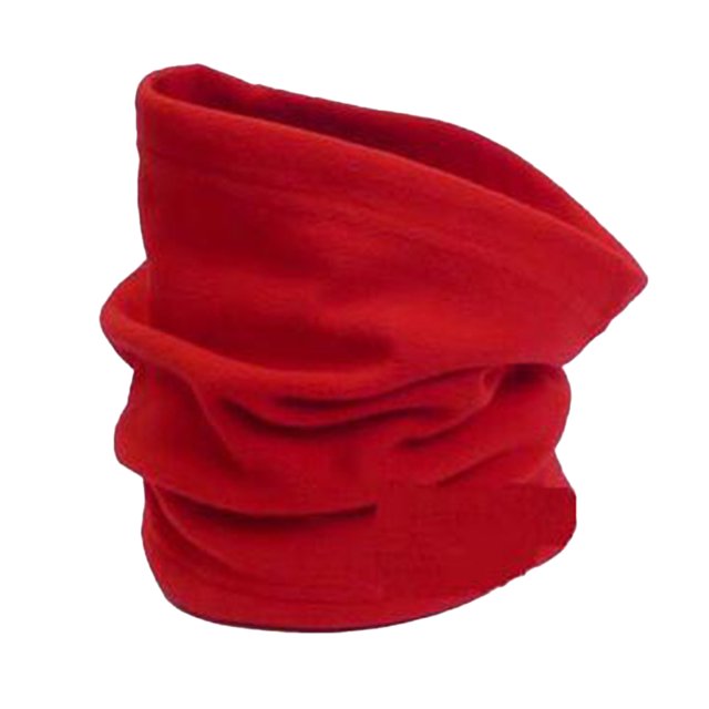 Bewildely Calentador de cuello a prueba de frío forro polar colores surtidos moda cuellos polaina espesar gran textura durabilidad pañuelo para ciclismo Suministros térmicos Rojo Bewildely HA059437-01