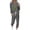 Gray, variant on ChaoHeng Women's Christmas Fashionable Loose Print Long Sleeve Round Neck Drawstring Casual Sets(White,S)
