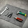 thumbnail image 6 of 100 Pcs Oil Absorbent Pads, 9.8" x 13" Oil Spill Mat for Absorbing Protecting Home Garage Basement, 6 of 9