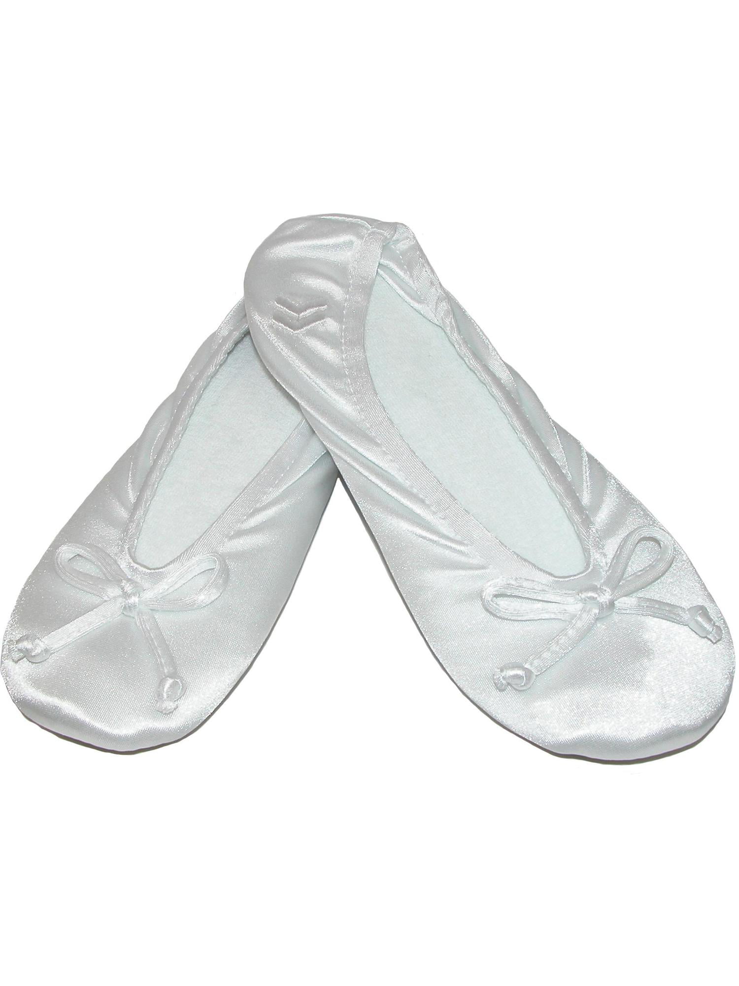 satin bed slippers