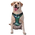 thumbnail image 1 of Kdxio Peacock And Flowers Print No Pull Dog Harness Adjustable Reflective Oxford Easy Control Medium Large Dog Harness for Training and Everyday-X-Large, 1 of 6