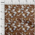 thumbnail image 2 of oneOone Viscose Chiffon Brown Fabric Tropical Leaf Fabric For Sewing Printed Craft Fabric By The Yard 42 Inch Wide, 2 of 5