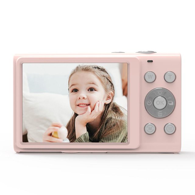 48MP Foto IPS Fotografía 2.7K Cámara 2.8 pulgadas 1080P HD para principiantes Rosa