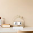 thumbnail image 4 of SOPOTUTU Assorted Color Wood Block Perpetual Calendar for Desk with Builtin Soft Light, 4 of 8