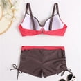 thumbnail image 6 of RUTAYY Women's Bikini Sets Push Up Beachwear Padded Swimwear Color Block Tankini Comfortable Fashion Beach Swimsuit, 6 of 7