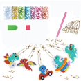 thumbnail image 1 of Kit de pintura con diamantes de gemas grandes para niños, 12 pegatinas, manualidades, bricolaje, pintura con diamantes 5D mágica por números, juguetes, regalo para niñas y niños, 1 of 5