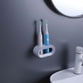 thumbnail image 4 of CAROOTU Electric Toothbrush Holder Stand Rack Wall-Mounted Universal Electric Toothbrush Holder Storage, 4 of 6