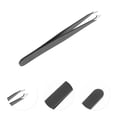 thumbnail image 3 of Unique Bargains 1 Set Women Durable Eyebrow Tweezer Kit for Bathroom Travel Hotel Black, 3 of 4