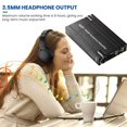thumbnail image 2 of Dsseng BASS Headphone Amplifier 16-600Ω Earphone Amp Rechargeable 3.5mm AUX Input Output with Volume Control for Phones, 2 of 8