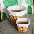 thumbnail image 5 of Paper Rope Braided Plant Pots,Creative Flower Arrangement Decorative Basket, Woven Flower Pot Cover Waterproof Simulation Succulent Flower Basket, for Indoor & Outdoor Garden Home Plants-Round （L）, 5 of 6