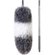 thumbnail image 1 of Plumero de microfibra con poste extensible, plumero telescópico de telaraña de 100 pulgadas para limpieza, cabezal flexible, cubierta resistente a los arañazos, 1 of 4