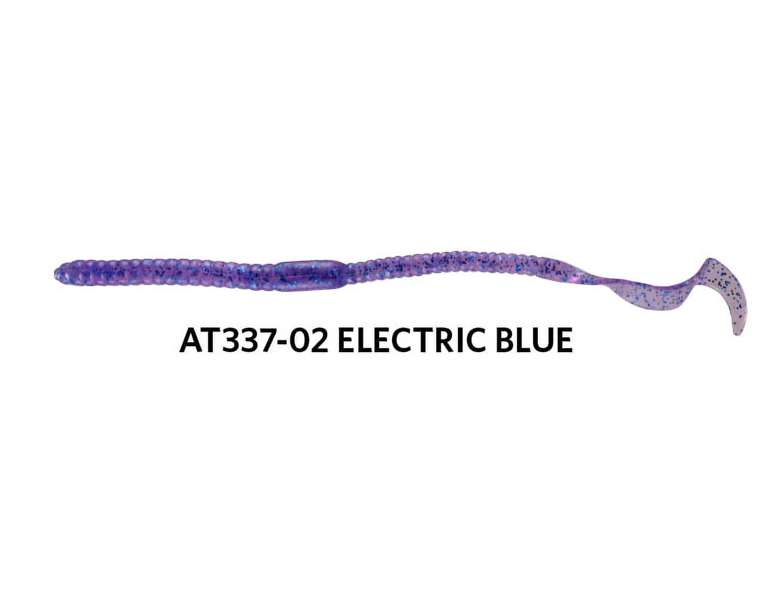 Luck-E-Strike, 6" Twirl Tail Worm, Electric Blue, Bass, Freshwater, Soft Baits