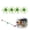 A 4PCS, variant on 6Pcs Fuzzy Dice Fishing Lure for Bass Fishing, Soft TPR Creature Bait, Floating Soft Plastic Lures with Reflective Glitter, Lifelike Breathing Action for Freshwater & Saltwater