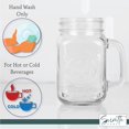 thumbnail image 4 of Servette Home County Fair Mason Jar Drinking Glasses with Handles - Set of 5 (Clear), 4 of 6