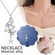 thumbnail image 2 of Wartleves Collar con colgante en forma de luna y estrella, circonita, plata, joyería para mujer 2024, 2 of 7