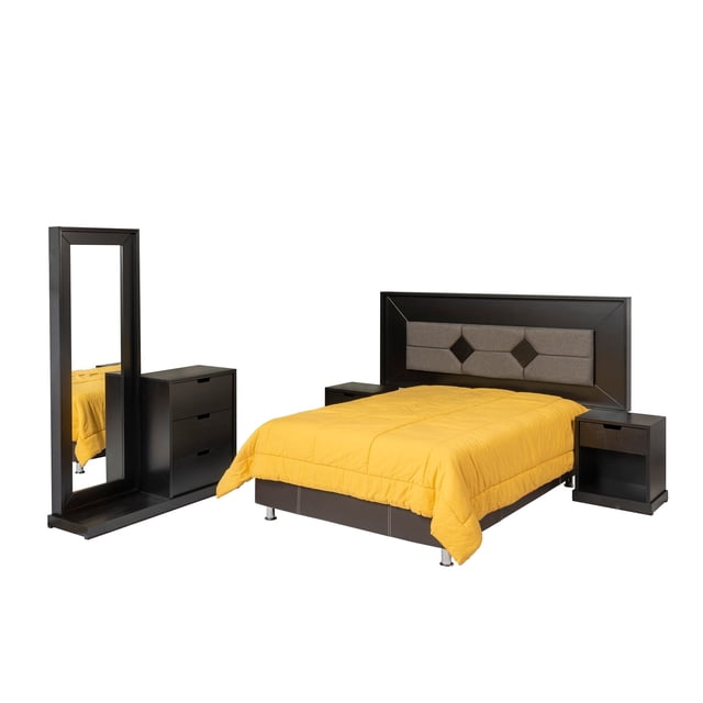 Recamara King Size Kessa Muebles Cisla Chocolate