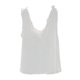 thumbnail image 1 of Camiseta sin mangas con cuello en U y ribete de encaje para mujer, blusa informal sin mangas con estampado de letras a la moda para ir de compras, blanco M para menos de 132,3 libras, 1 of 5