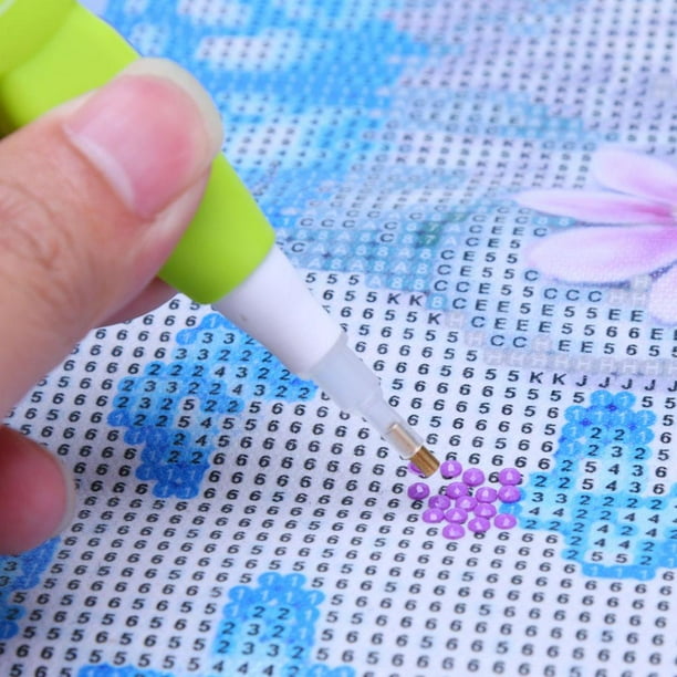 Cuadros Decorativos 5D DIY diamante pintura punto de cruz 1 cabeza punto taladro pluma con luz (rana Likrtyny embutido en tela