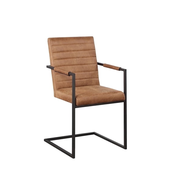Furniture of America Knolt Fabric Upholstered Armchair (Set of 2)