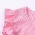 thumbnail image 5 of TOWED22 Toddler Infant Lovely Outfits 2pcs Tank Shirts Sleeveless Shorts Cute Summer Clothing Sets Sweet with Pockets(Pink,2-3 Y), 5 of 9