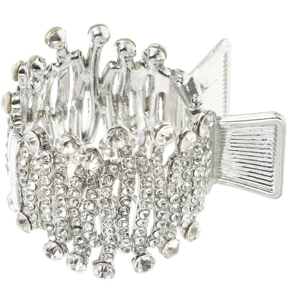 OUNONA  Hair Barrettes Clip Thin High Ponytail Hairpin Claw for Curly