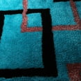 thumbnail image 2 of Rugsotic Carpets Hand Tufted Shag Polyester Eco-Friendly Area Rugs - 10'x14', Rectangle, Turquoise, Plain Solid Design, High Pile Handmade Anti Skid Rugs for Living Room, Bed Room K00022, 2 of 5