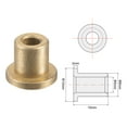 thumbnail image 3 of Unique Bargains 4x8x10mm Roulements à Bride Bronze Fritté Bague Auto-Lubrifiante 4 Pack, 3 of 5