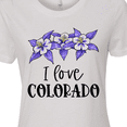 thumbnail image 4 of Inktastic I Love Colorado Columbine Flowers Women's T-Shirt, 4 of 5