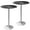 Black/Sliver, variant on Furmax 1 Piece Round 23.85”Pub Dining Table White & Black, Bar Table for Kitchen, Bar & Living Room
