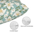 thumbnail image 3 of Kdxio Cotton Pillow Cases 14"x20" Pillowcases,Soft and Breathable Bedroom Pillow Cases-Lilies Flowers, 3 of 8