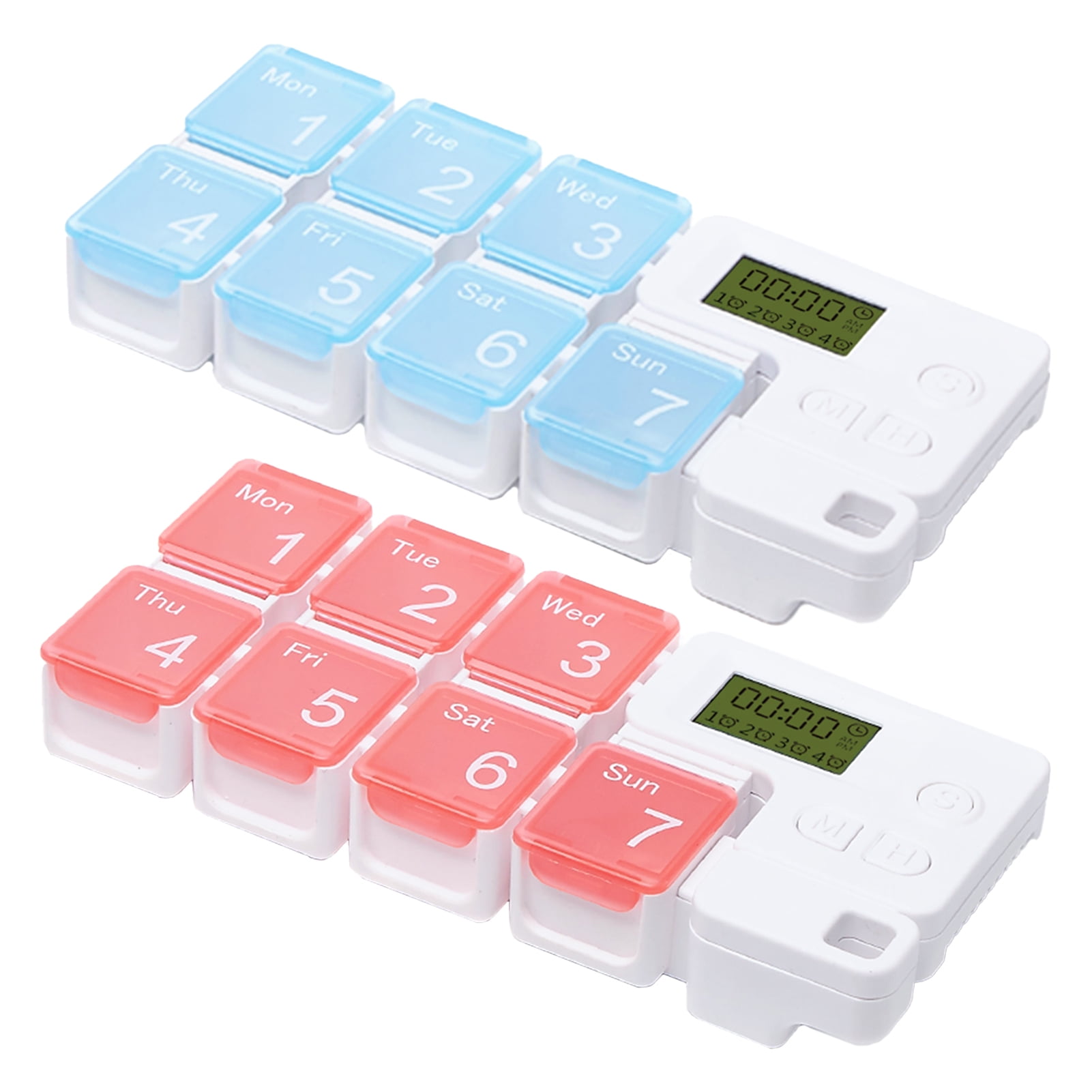 KUNyu Electronic Pill Organizer Digital Display MoistureProof