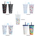 thumbnail image 3 of Straw Cup Plastic Heart Color-changing Mugs With Lids For Couple Gift, 3 of 3